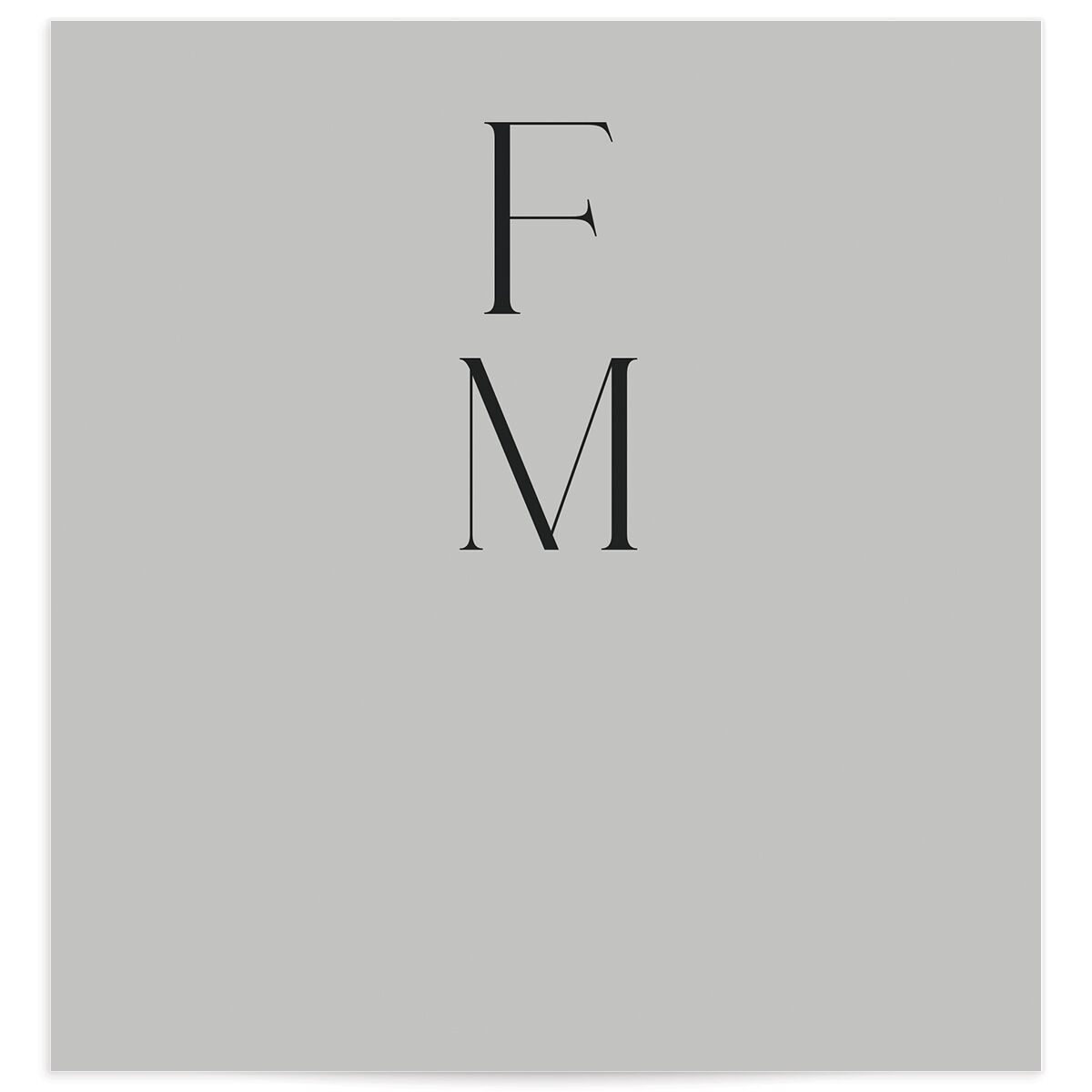 Modern Initials Standard Envelope Liners