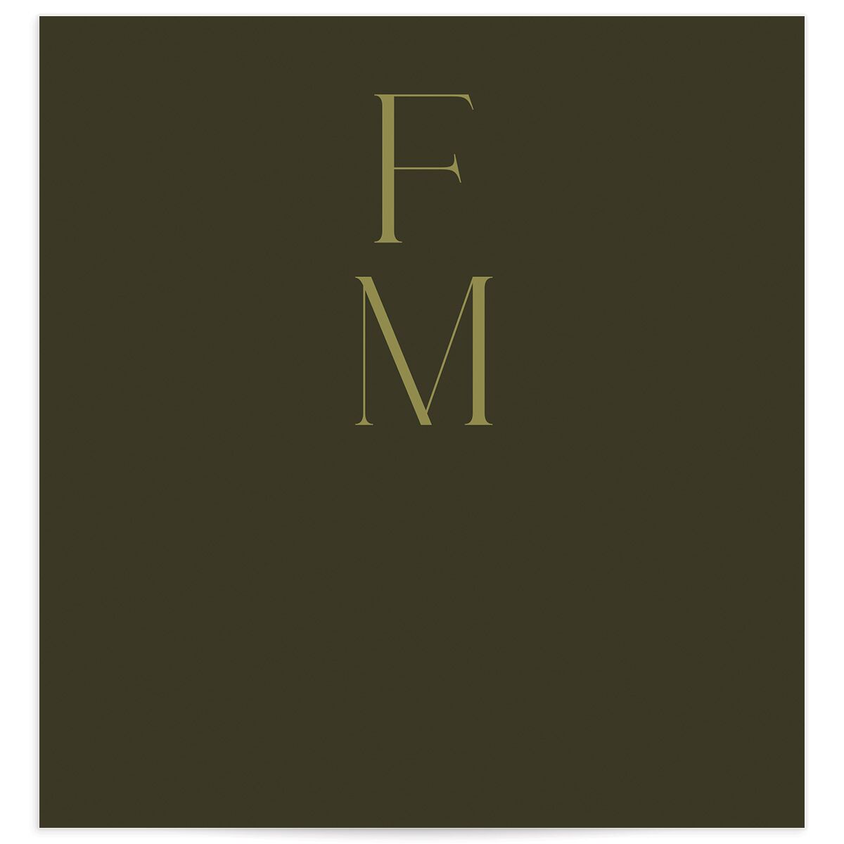 Modern Initials Standard Envelope Liners