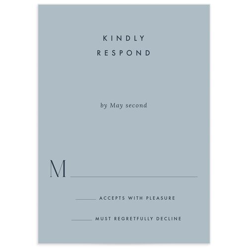 Modern Initials Wedding Response Cards - 