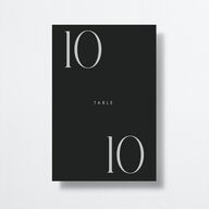 Modern Initials Table Numbers Midnight Signature