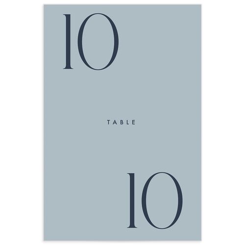 Modern Initials Table Numbers