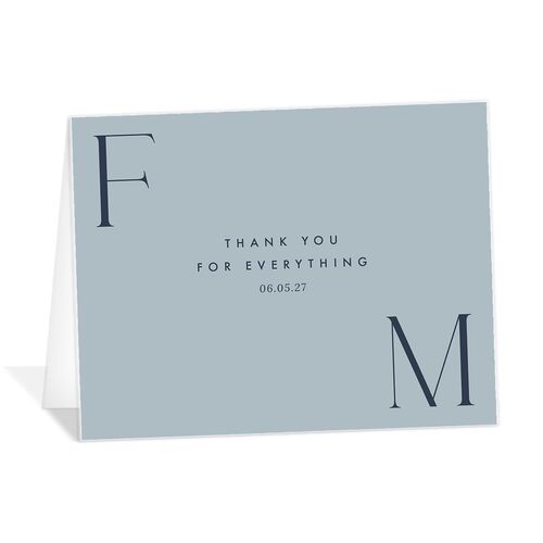 Modern Initials Thank You Cards