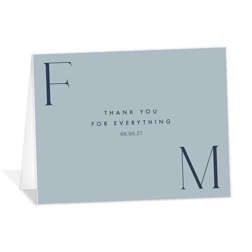 Modern Initials Thank You Cards - 