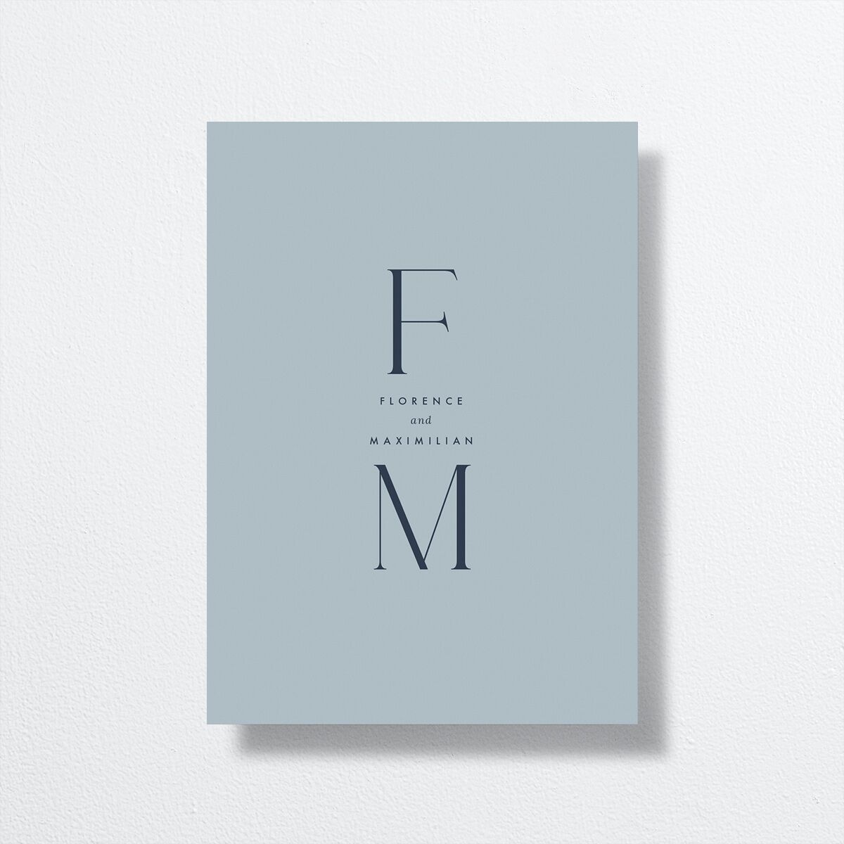 Modern Initials Wedding Invitations back