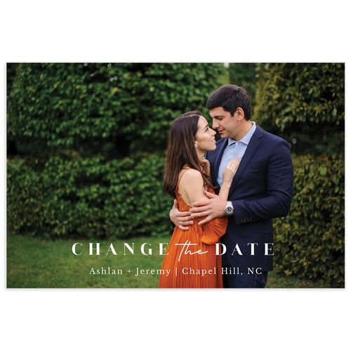 Orange Branches Change the Date Postcards - 