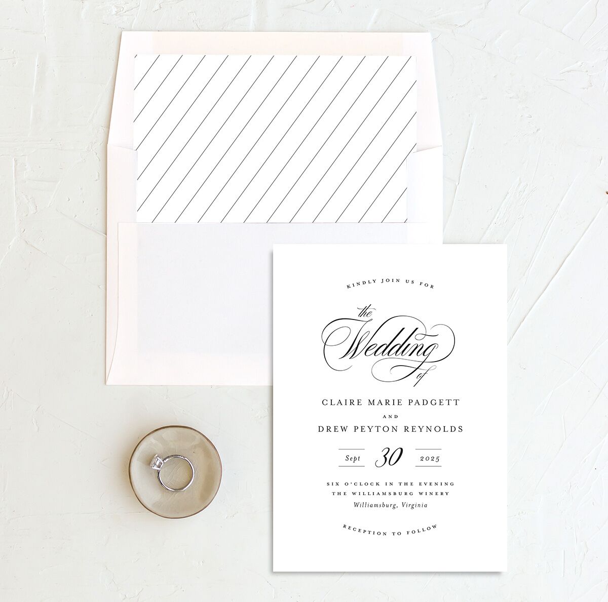 Classic Calligraphy Standard Envelope Liners — view 1