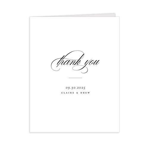Classic Calligraphy Thank You Cards
