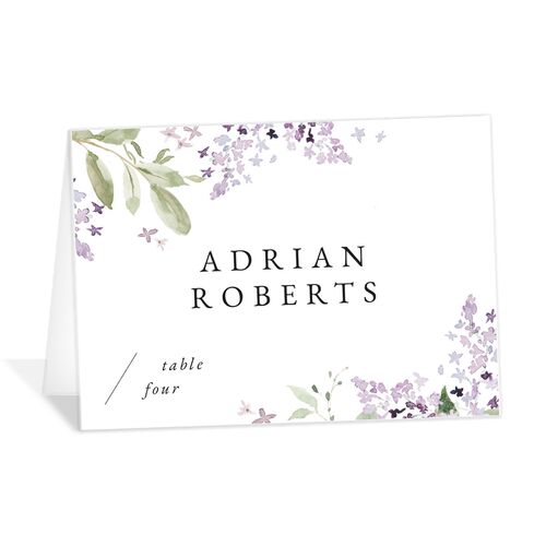 Lilac Garland Place Cards