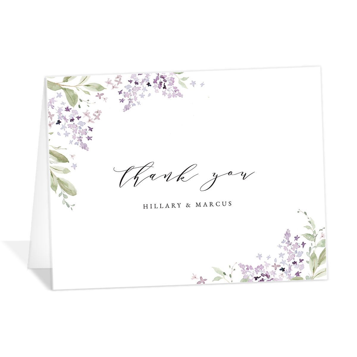 Lilac Garland Thank You Cards