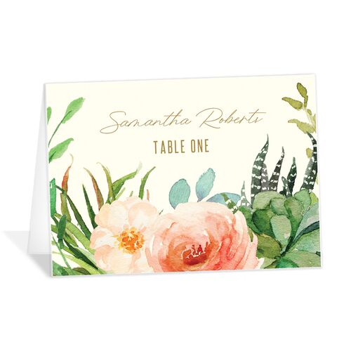Lush Blooms Place Cards