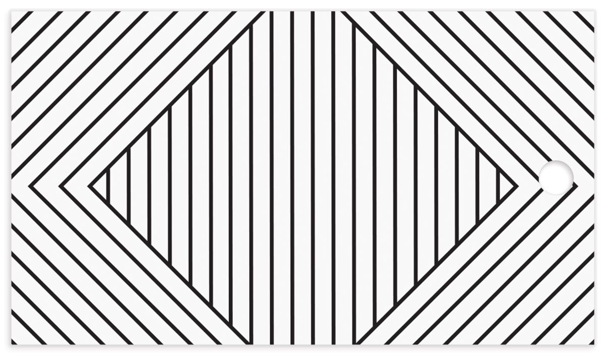 Geometric Impression Favor Gift Tags Licorice Signature