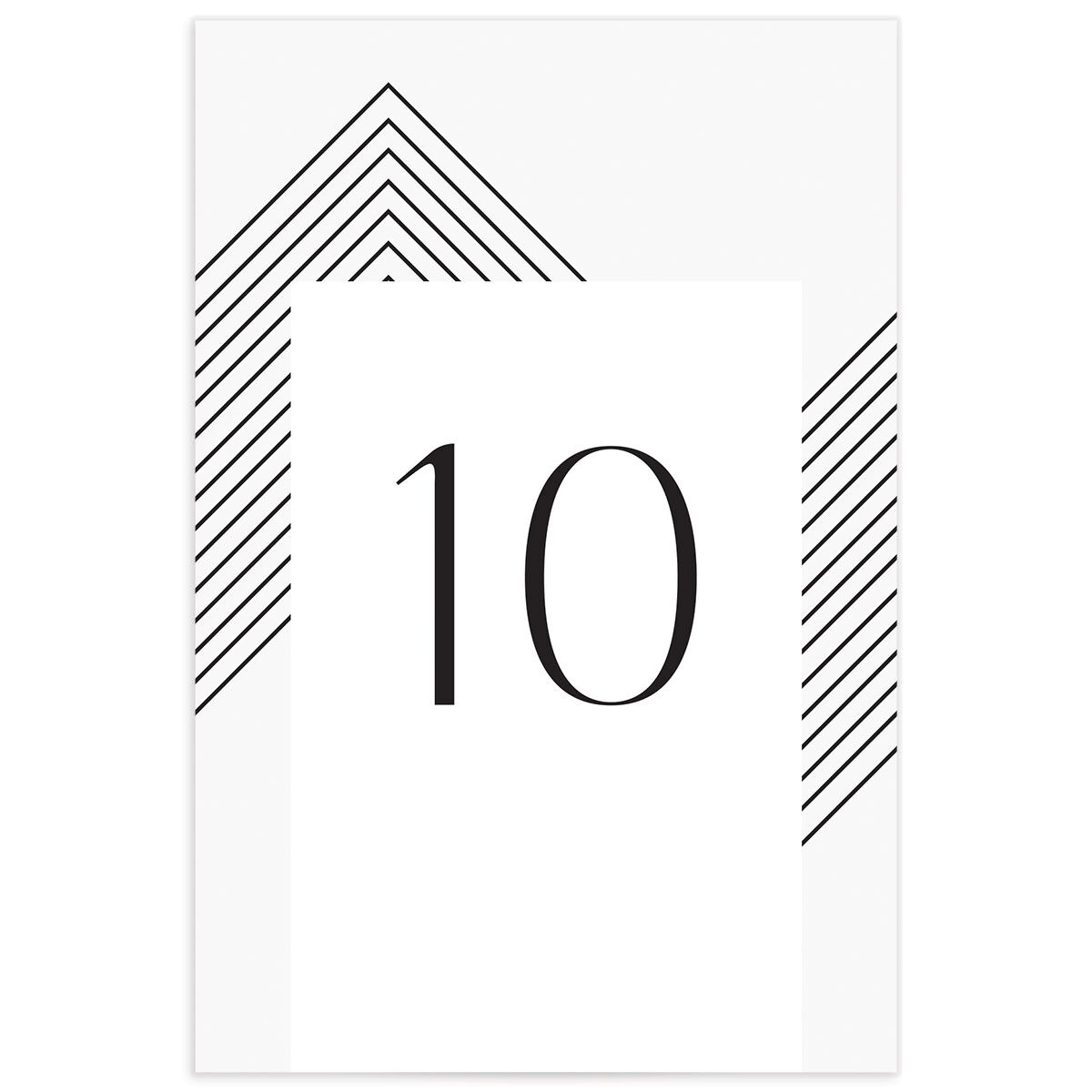 Geometric Impression Table Numbers