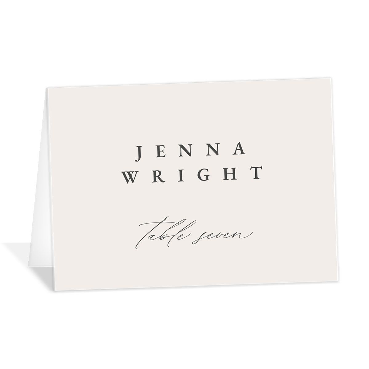 Timeless Monogram Place Cards