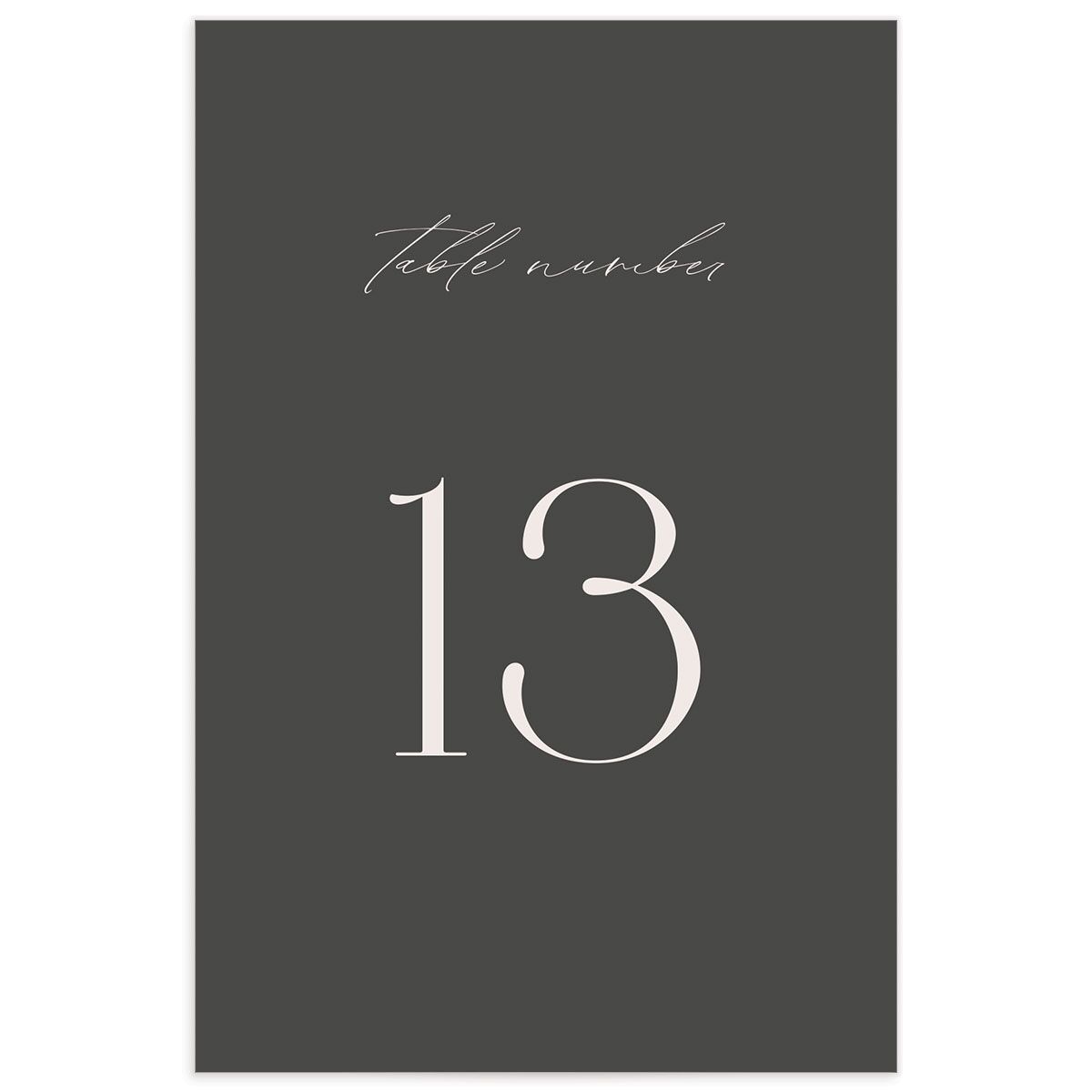 Timeless Monogram Table Numbers