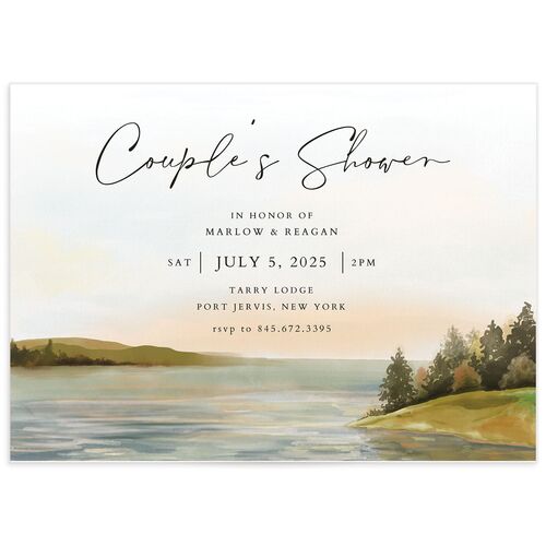 Rustic Reflection Bridal Shower Invitations - 