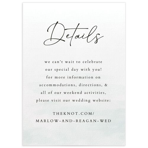 Rustic Reflection Wedding Enclosure Cards - 