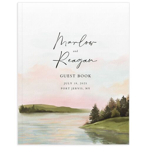 Rustic Reflection Wedding Guest Book - 