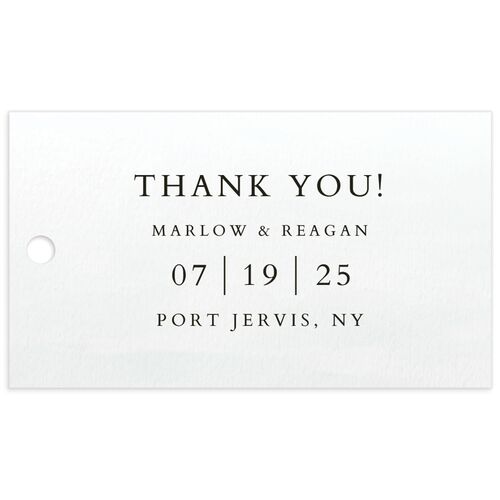 Rustic Reflection Favor Gift Tags - 