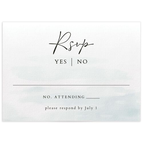 Rustic Reflection Wedding Response Cards - 