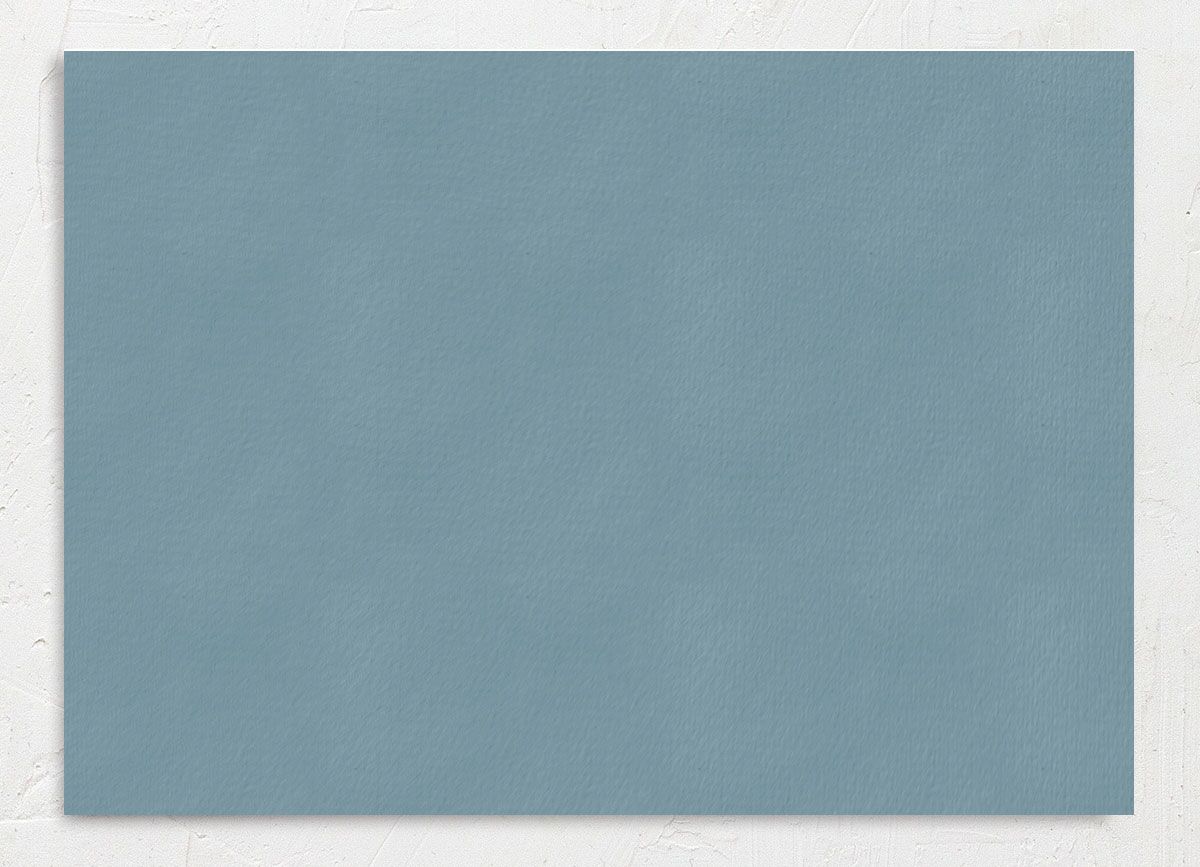 Rustic Reflection Save The Date Cards Dusty Blue Signature smooth No