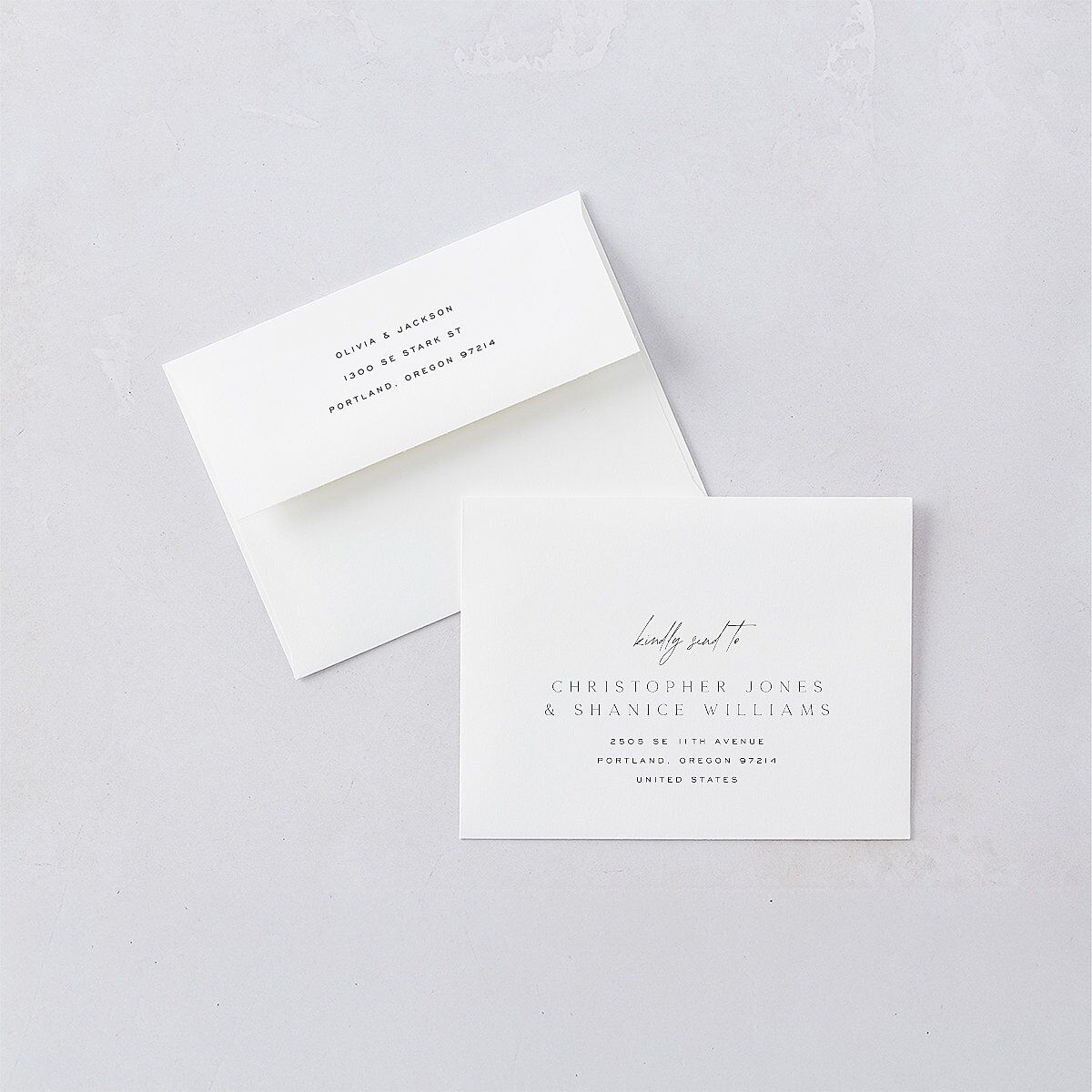 Love Is Patient Save the Date Petite Cards Thyme Signature smooth Blank No Standard
