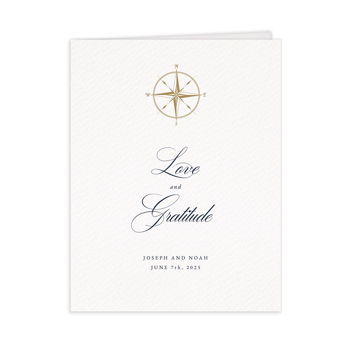 Formal Nautical Thank You Cards