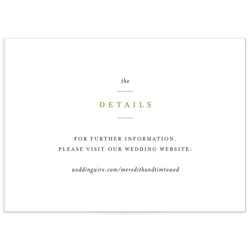 Delicate Embellishment Wedding Enclosure Cards - 