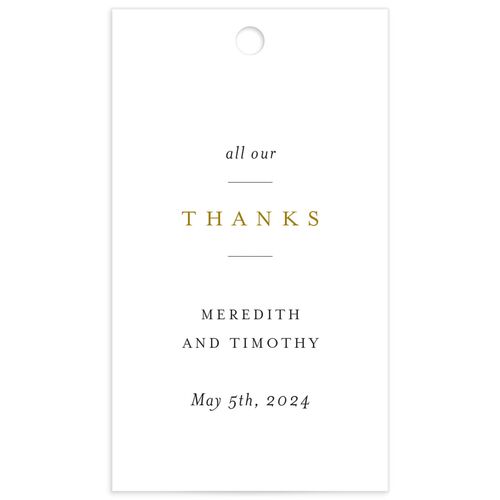 Delicate Embellishment Favor Gift Tags - 