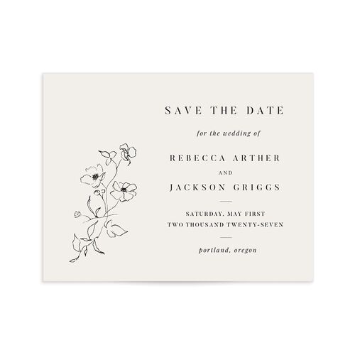 Elegant Minimal Save the Date Petite Cards