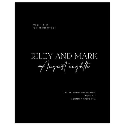 Timeless Bold Wedding Guest Book