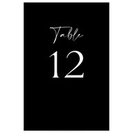 Modern Contrast Table Numbers Midnight Signature
