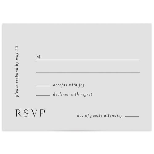 Painted Canvas Wedding Response Cards - 