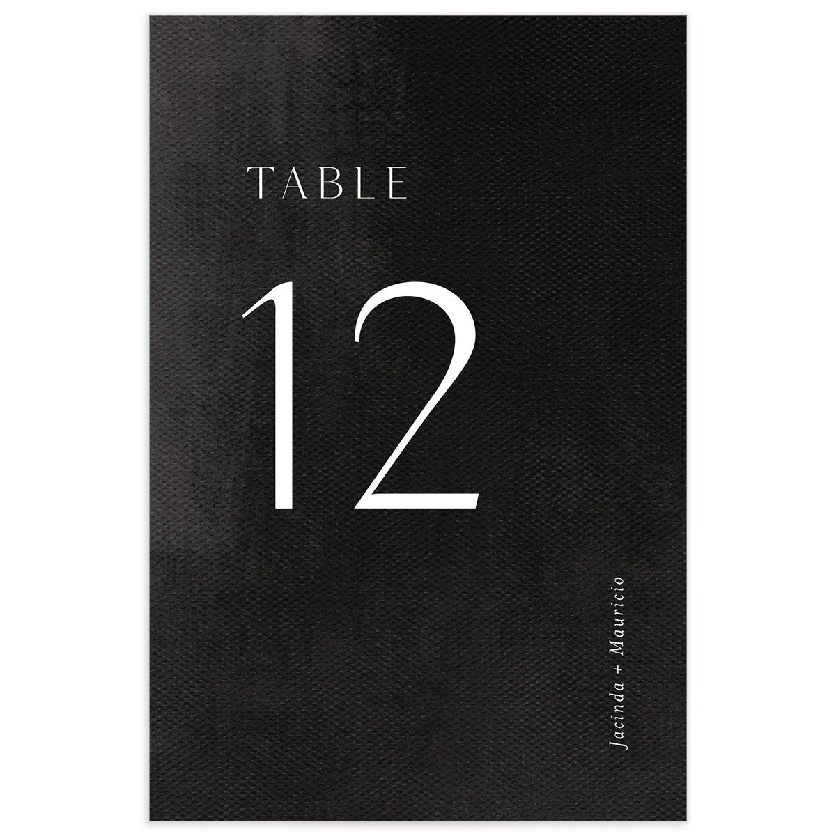 Painted Canvas Table Numbers