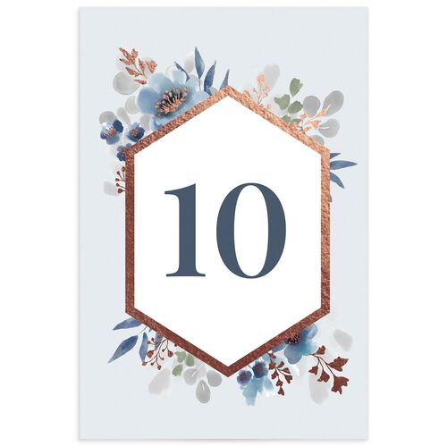 Ethereal Frame Table Numbers Rose Gold Midnight Navy Signature
