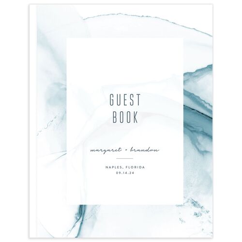 Contemporary Tide Wedding Guest Book