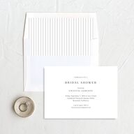 Gilded Garland Bridal Shower Invitations Pure White Signature