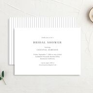 Gilded Garland Bridal Shower Invitations Pure White Signature