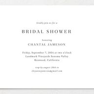 Gilded Garland Bridal Shower Invitations Pure White Signature