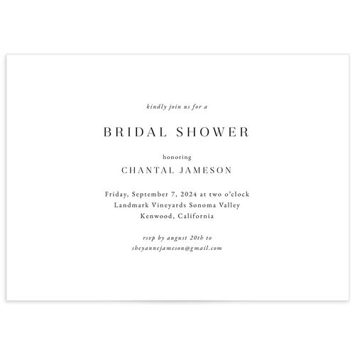Gilded Garland Bridal Shower Invitations - 