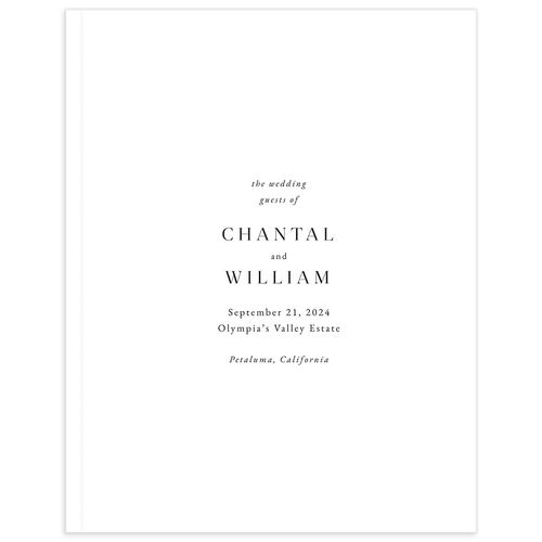 Gilded Garland Wedding Guest Book - 