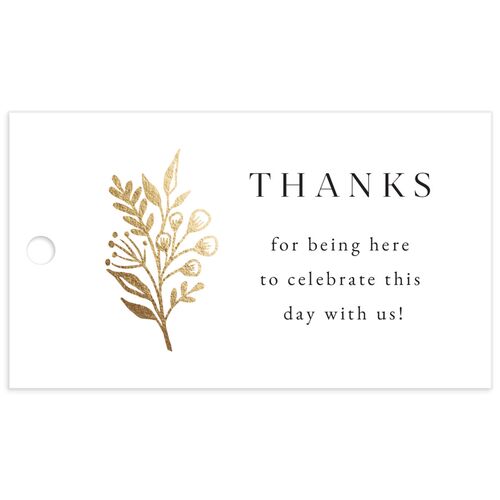 Gilded Garland Favor Gift Tags - 