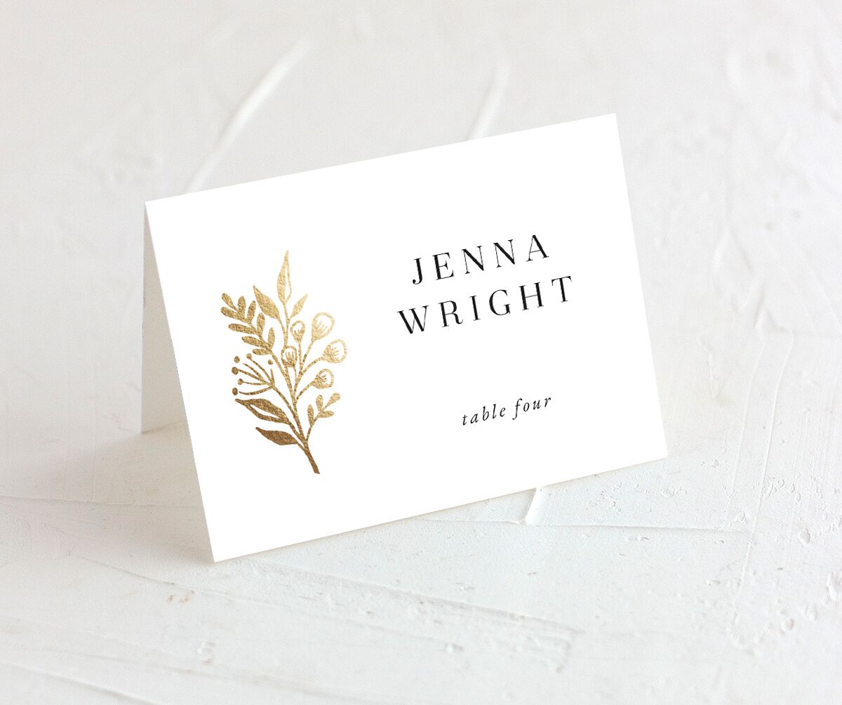 Gilded Garland Place Cards front