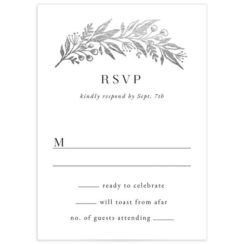 Gilded Garland Wedding Response Cards - 