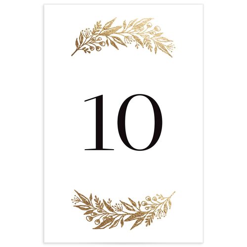 Gilded Garland Table Numbers