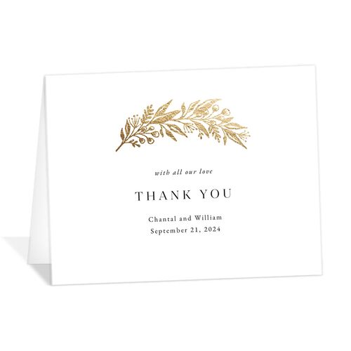 Gilded Garland Thank You Cards - 