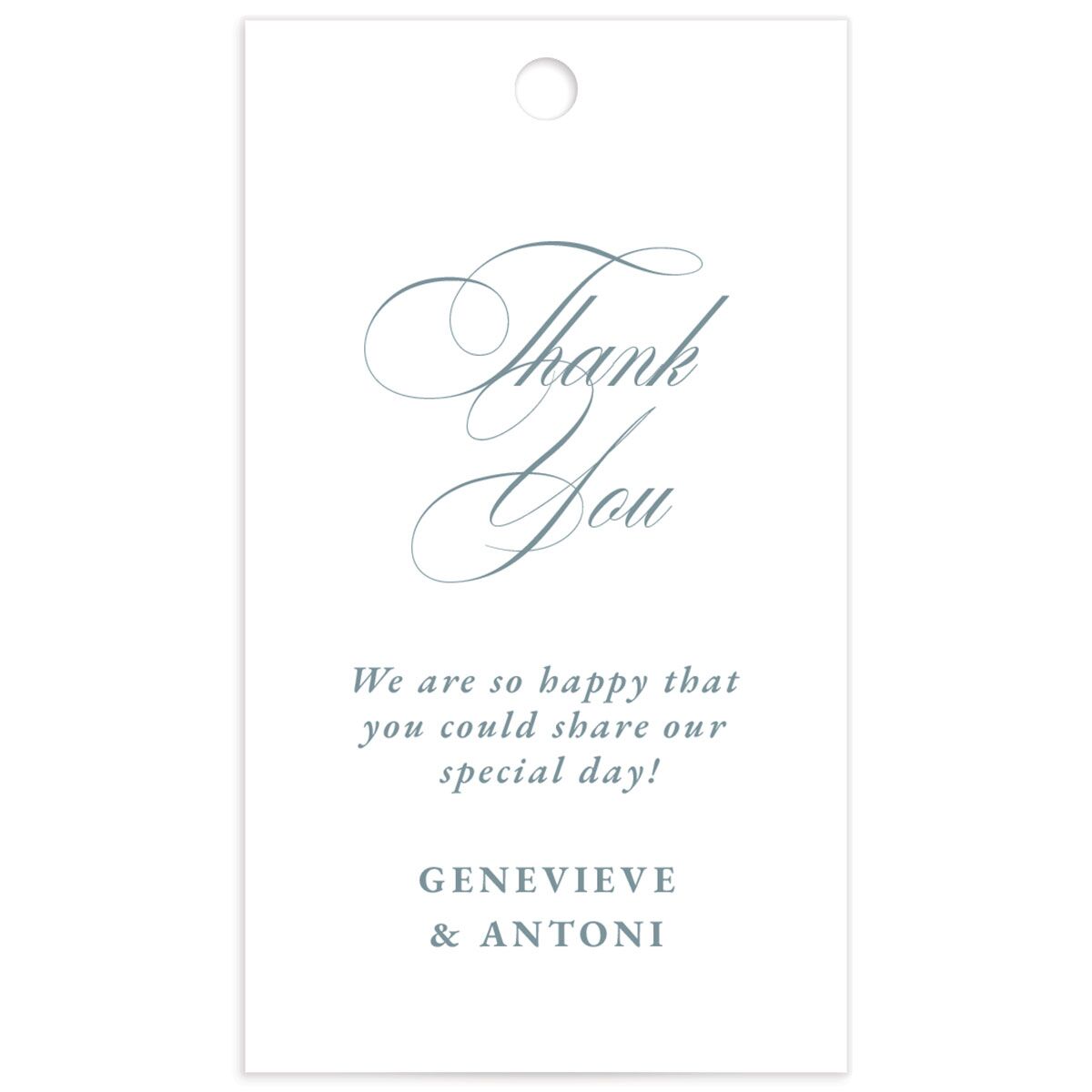 Refined Photograph Favor Gift Tags back