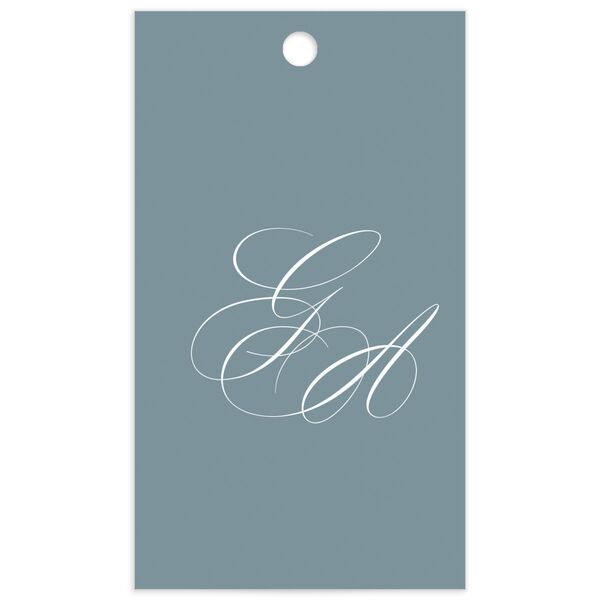 Refined Photograph Favor Gift Tags Pure White Signature