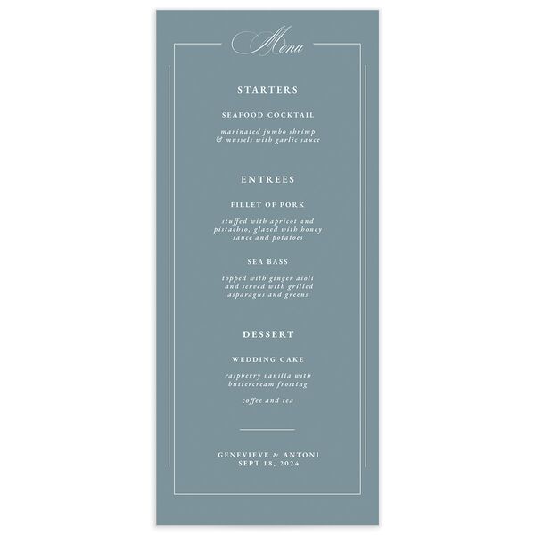 Refined Photograph Menus front