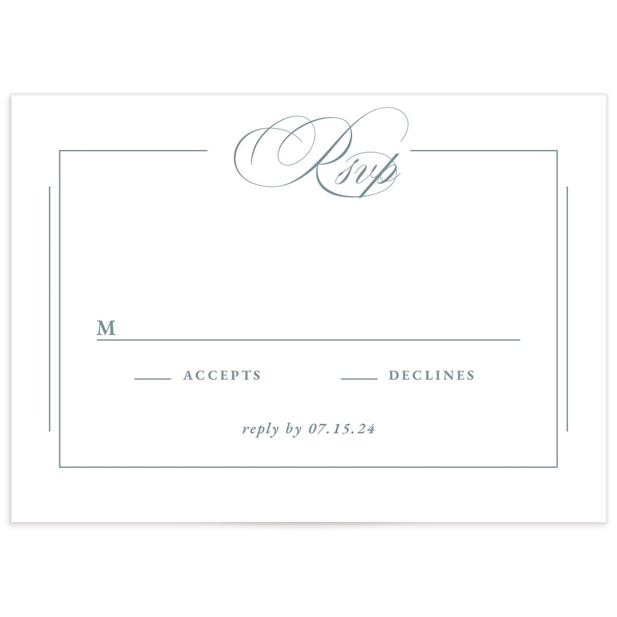 Refined Photograph Wedding Response Cards