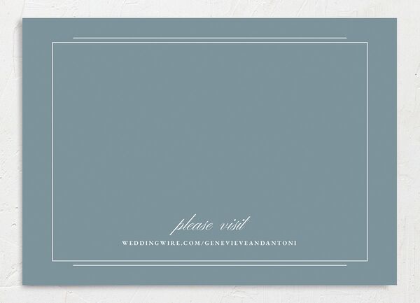 Refined Photograph Save the Date Cards back